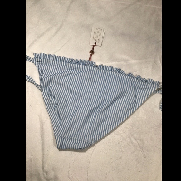 NWT Ted Baker Haleea Side Tie Stripe Bikini Bottom [T.B. SIZE‎ 4 ] - Picture 3 of 7